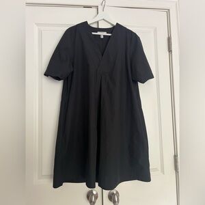 COS short sleeve mini dress in black